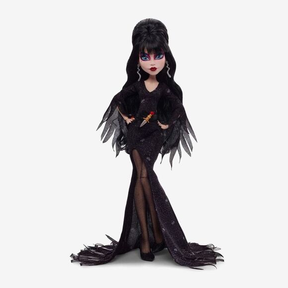 In-Hand Monster High Mattel | Elvira Mistress of the Dark (Skullector Doll) NEW - Picture 1 of 9